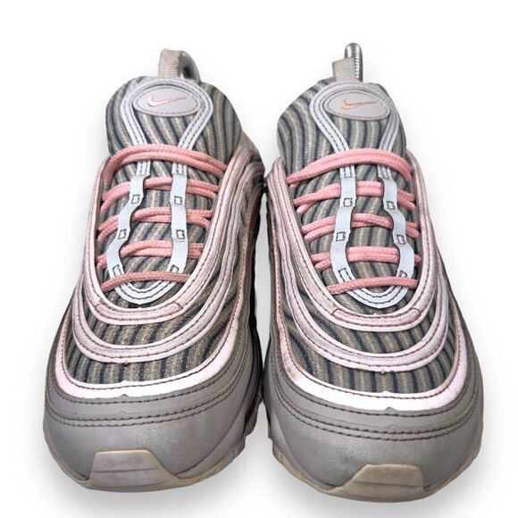 Nike by You Air Max 97 Sneakers Grey / White / Pink DJ3180-991 Women's 7 - Picture 3 of 11